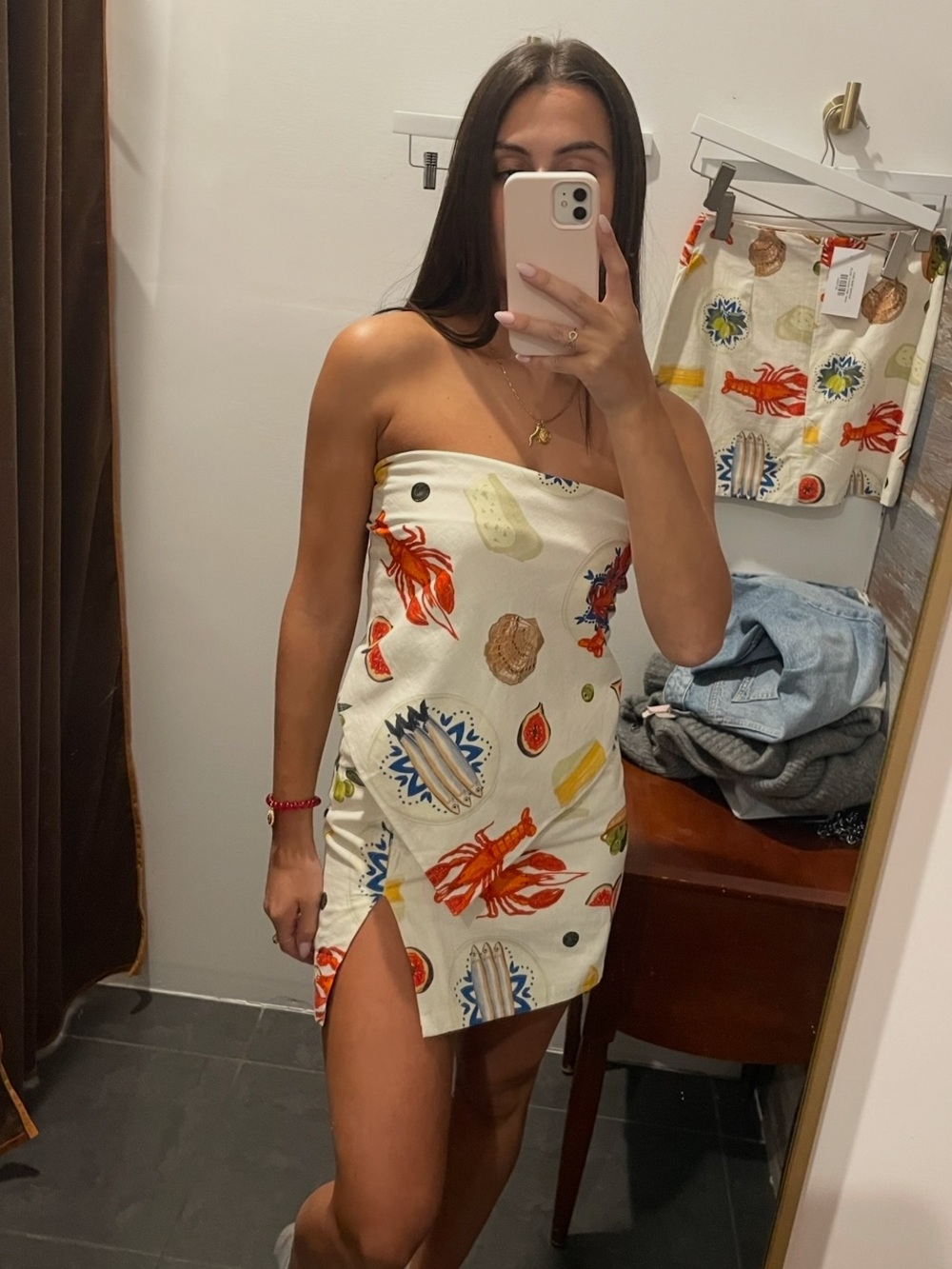 Seafood & Citrus printed Two piece set purchased